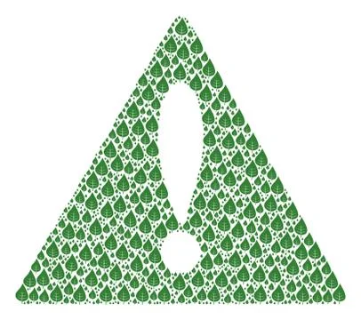 Important Sign Pattern of Plant Leaf Icons Stock Illustration