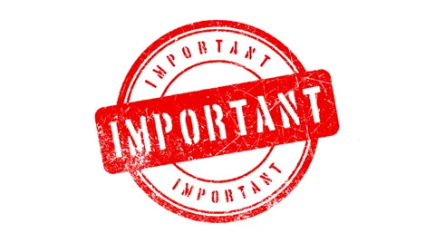 IMPORTANT stamp Stock Footage 1044384