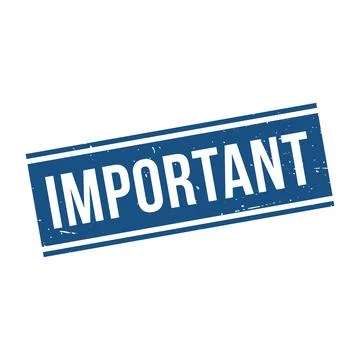 Important Stamp, Important Grunge Square Sign Stock Illustration