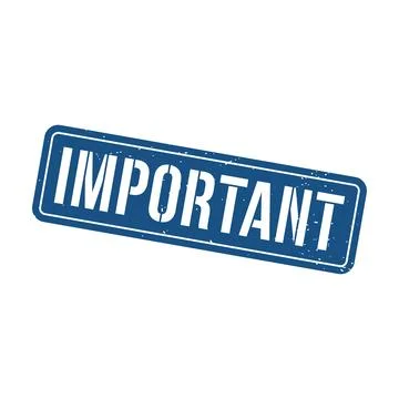 Important Stamp, Important Grunge Square Sign Stock Illustration
