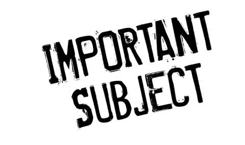 Important Subject rubber stamp Stock Illustration