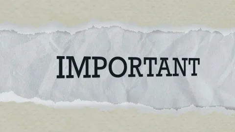 Important text concept dolly shot. 4K animation motion graphics. Stock Footage 223348532