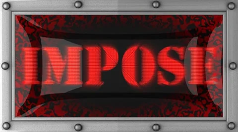 Impose on led Stock Footage 8762072