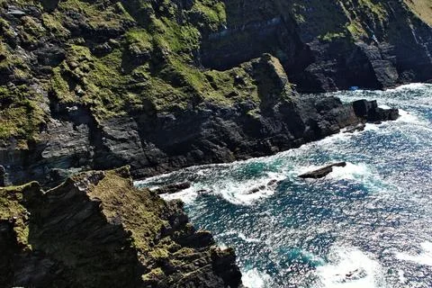 The imposing cliffs along the Ring of Kerry, Ireland Stock Photos