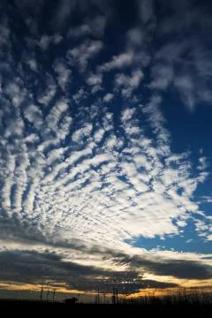 Imposing cloud texture at sunset Fotos Stock