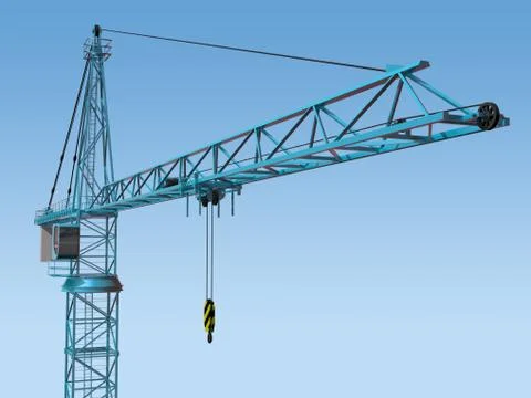 Imposing crane Stock Illustration