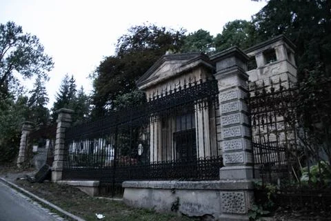 Imposing crypt Stock Photos