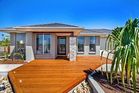 An imposing house dcor Stock Photos