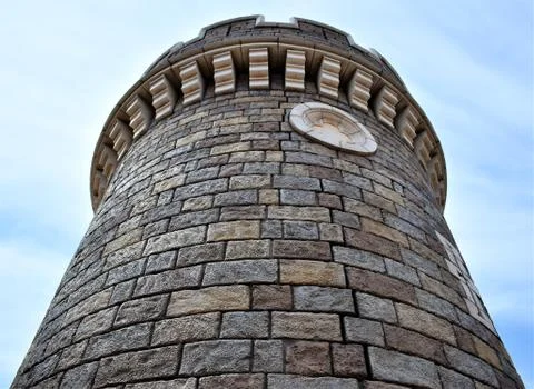 An imposing stone tower Stock Photos