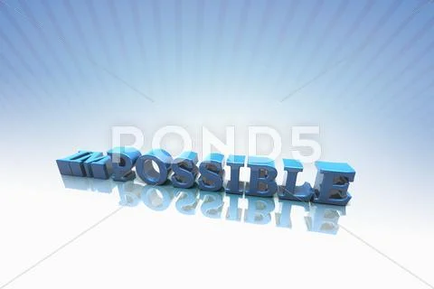 Impossible 3D rendering Stock Illustration