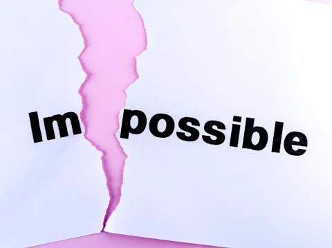 Impossible and possible Stock Photos