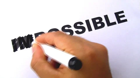 Impossible becomes possible Stock-Footage 58671761