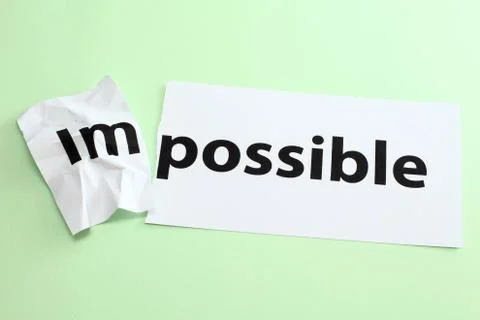 Impossible change to possible Stock Photos