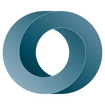 Impossible circle icon. Illustrazione stock
