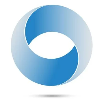 Impossible Circle Sign. Abstract Design. Logo Template Stock Illustration