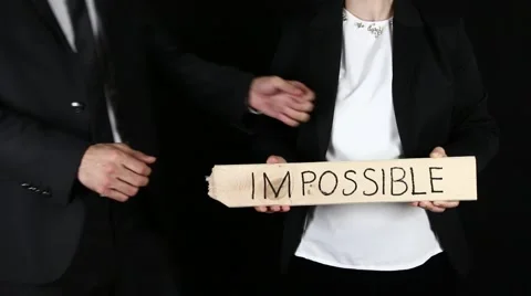 Impossible concept and cut negative Stock Footage 67721018