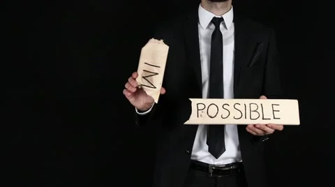 Impossible concept , leader cut negative Stock Footage 67720803