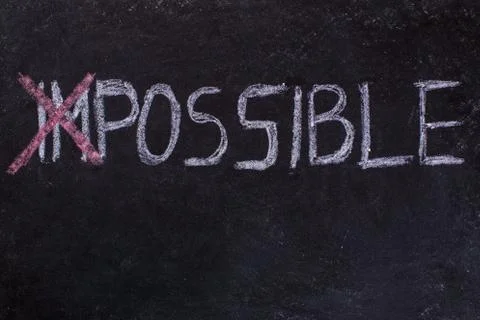 Impossible is nothing Stock Photos