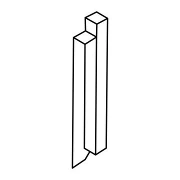 Impossible object. Optical illusion. 3d illustration. Unreal geometric figures. 库存插图