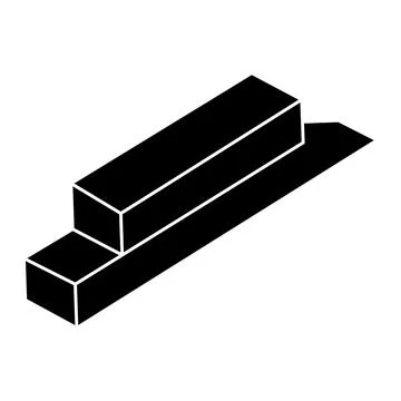 Impossible object. Optical illusion shape. 3d illustration. Geometric figure. Stockillustratie