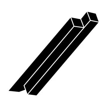 Impossible object. Optical illusion shape. 3d illustration. Optical art figure Stock Illustration