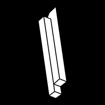 Impossible object. Optical illusion shapes. 3d illustration. Geometric figures Stock Illustration