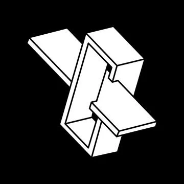 Impossible optical illusion shapes. Escher paradox. Optical art object Illustrazione stock