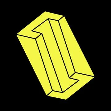 Impossible optical illusion shapes. Op art object. Sacred geometry. Impossible Stock Illustration