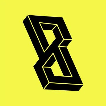 Impossible optical illusion shapes. Optical art object. Escher style. Sacred Stock Illustration