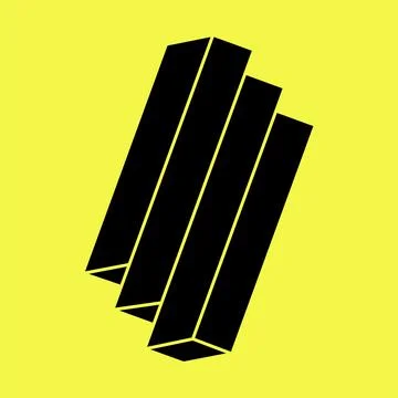 Impossible optical illusion shapes. Optical art object. Geometry. Impossible Stock Illustration