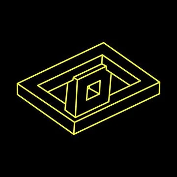 Impossible optical illusion shapes. Optical art objects. Impossible figures Stock Illustration