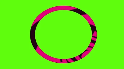 Impossible pink rotating ring 4k video clip Stock Footage 290090377