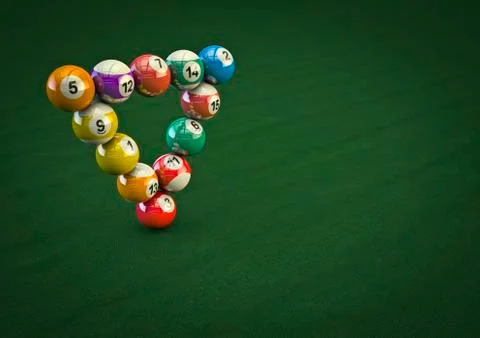 Impossible pool ball trick Illustrazione stock