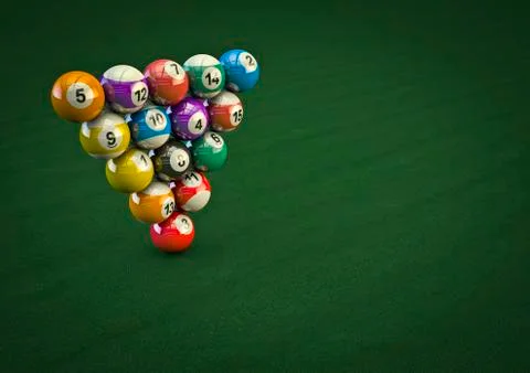 Impossible pool ball trick 스톡 일러스트