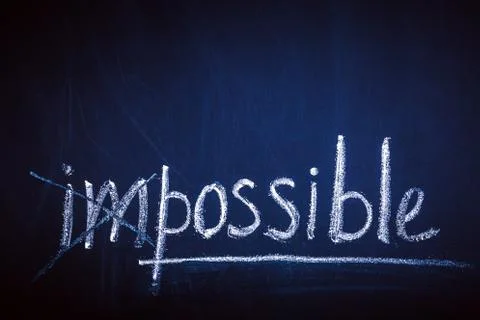 The impossible is possible Stock Photos
