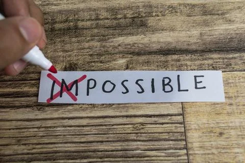 Impossible to possible Stock Photos