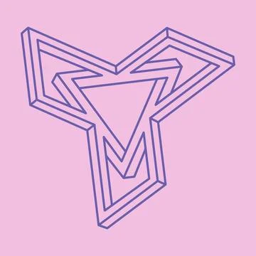 Impossible shape, optical illusion figures, vector. Escher paradox. Optical art Stock Illustration