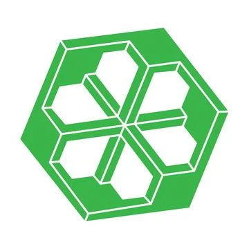 Impossible shape. Sacred geometry figure. Optical illusion. Abstract eternal Stock Illustration