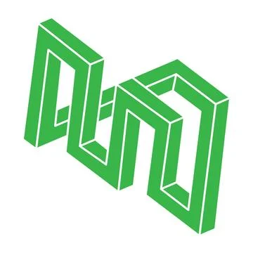 Impossible shape. Sacred geometry. Optical illusion logo. Abstract eternal Stock Illustration