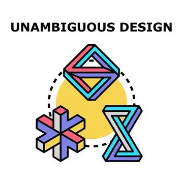 Impossible shapes illustrating optical illusion and paradox concept 스톡 일러스트