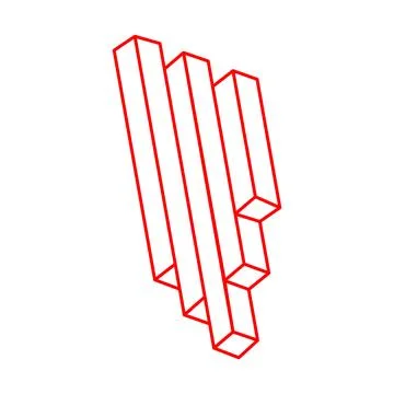 Impossible shapes. Logo. Optical illusion. Sacred geometry. Abstract eternal Stock Illustration