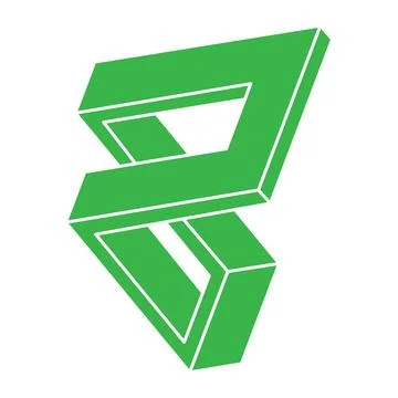 Impossible shapes. Logo. Sacred geometry figures. Optical illusion. Abstract Stock Illustration