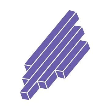 Impossible shapes, optical illusion figures, vector. Escher paradox. Optical art Stock Illustration