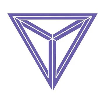 Impossible shapes, optical illusion logo, vector. Optical art objects. Geometric Illustrazione stock