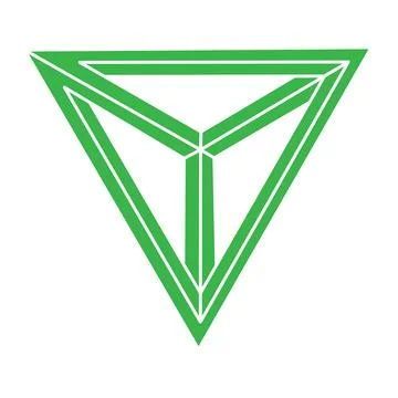 Impossible shapes. Optical illusion logo. Sacred geometry figure. Abstract Stock Illustration