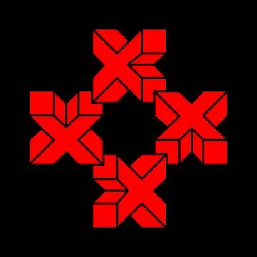 Impossible shapes. Sacred geometry figure. Optical illusion. Abstract eternal Stock Illustration