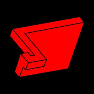 Impossible shapes. Sacred geometry figures. Optical illusion. Abstract eternal Stock Illustration