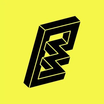 Impossible shapes. Sacred geometry. Optical illusion figure. Abstract eternal Illustrazione stock