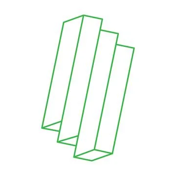 Impossible shapes. Sacred geometry. Optical illusion. Logo. Abstract eternal Stock Illustration