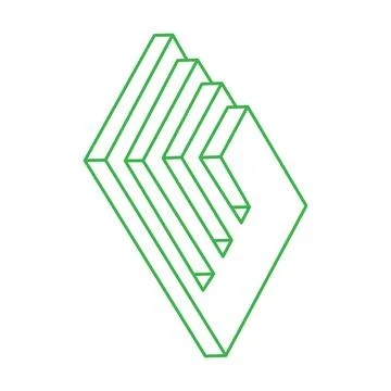 Impossible shapes. Sacred geometry. Optical illusion figures. Abstract eternal Stock Illustration